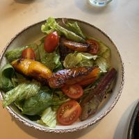 Roasted pear and mixed greens salad   at Puerta in Buenos Aires