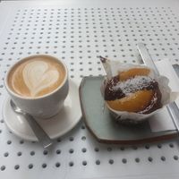 Linseed muffin at Hol! Crop in Turramurra