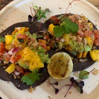 Mango tacos, yum!!  at Hol! Crop in Turramurra