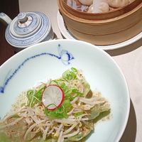 Crystal dumpling pumpkin and hazelnut, shuijiao spinach at Xiang DimSum  in Padua
