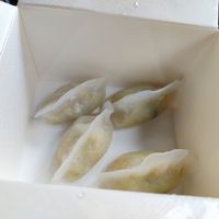 Crystal dumplings with edamame and truffle at Xiang DimSum  in Padua