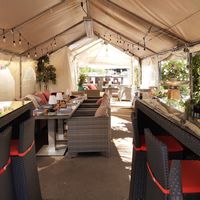 Outdoor seating at Palace Kino & Bistro-Bar in Wetzikon