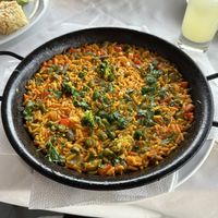 Veg paella   at Ô Playa in Agadir