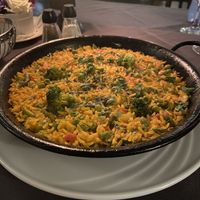 Vegetarian paella (enough for two if also enjoying starters!)  at Ô Playa in Agadir