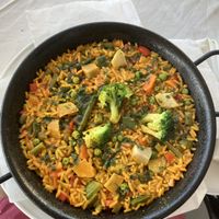 Paella  at Ô Playa in Agadir