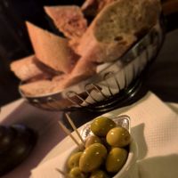 Bread with olives (free) at Ô Playa in Agadir
