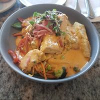 Vegan red curry with tofu at Grand Floridian Cafe in Lake Buena Vista