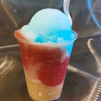 key west tropical, strawberry, cotton candy   at Jeremiah's Italian Ice in Windermere