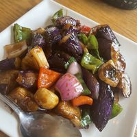 Thai Basil Eggplant   at May Palace Restaurant in Vail