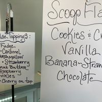 Locally sourced ice cream  at Frosty's Cake and Ice Cream in Lakewood