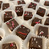 Fudge samples  at Frosty's Cake and Ice Cream in Lakewood