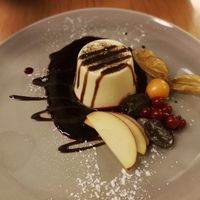 panna cotta at Gelbes Krokodil in Linz