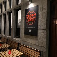 You can’t miss it  at Vegan Pizza Bar in The Hague