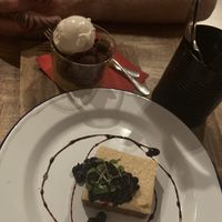 Cheesecake and lemon curd  at Vegan Pizza Bar in The Hague