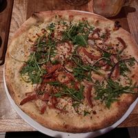 Pizza Carbonara at Vegan Pizza Bar in The Hague