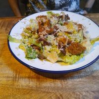 Entree-sized Ceasar salad at Vegan Pizza Bar in The Hague