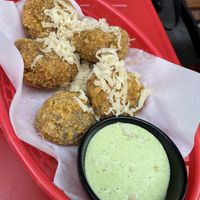Risotto balls  at Vegan Pizza Bar in The Hague
