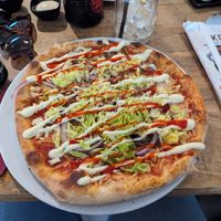 Shoarma Pizza at Vegan Pizza Bar in The Hague