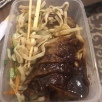 Noodles with mock duck   at Azuma in Linz