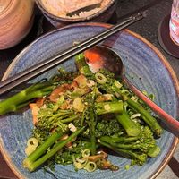 Broccoli and mushroom dish   at Drgnfly in Poole