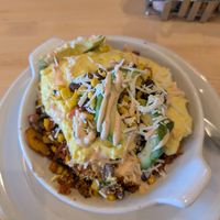 Plant Based Chorizo Skillet (after I ate a little bit) at WHOLEY GRANOLY in Bolingbrook