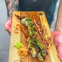 Vegan Unagi Dragon roll🔥 at Green Earth in Dubai