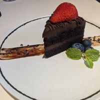 Chocolate mocha cake at Green Earth in Dubai