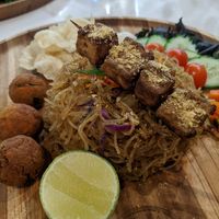 Asian pan noodles at Green Earth in Dubai