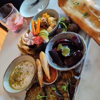 Mezze Plater at SHOSH in Lisbon