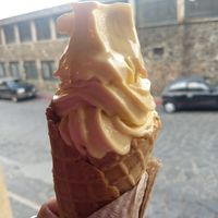 Vanilla/mango nice cream 💜😋 at Tejón Heladería Mexicana in Tepoztlan
