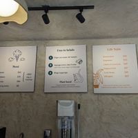 Menu at Tejón Heladería Mexicana in Tepoztlan