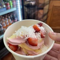 Frozen yogurt  at Goozell Yogurt & Coffee in Golden