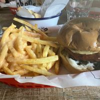 Rubber t Johnny and cheese lies  at 7Bone Burger Co. in Newbury