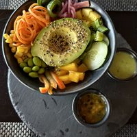 Vegan bowl - custom made option  #Veganuary at La Vista Orgánica in Tilaran