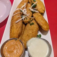 Plantain baji at Sri Periyava Dosa Bhavan in Surrey