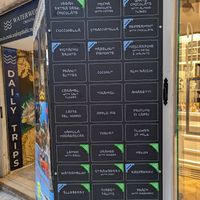 Vegan flavors clearly marked. at Aroma in Split