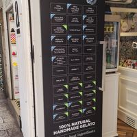 clearly labeled Board at Aroma in Split