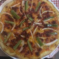 Vegan Chorizoo  at Mole's Pizza in Puerto Vallarta