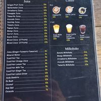 Menü Getränke at Warung Kita in Kuta