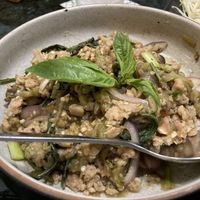 Eggplant salad  at Baanying's Plant-Based Ying's Garden  in Bangkok