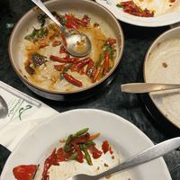 All of the chillis   at Baanying's Plant-Based Ying's Garden  in Bangkok