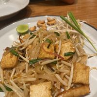 Pad thai, so yummy!  at Baanying's Plant-Based Ying's Garden  in Bangkok