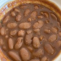 Vegan 🫘 beans are delicious   at Rocket Taco in Freeland