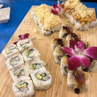 Four different rolls  at The Sushi Samurai - Queen Anne in Seattle