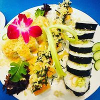 Crunch salmon, Pacific Northwest and shrimp tempura   at The Sushi Samurai - Queen Anne in Seattle