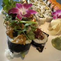 Close up of curry roll—yum!  at The Sushi Samurai - Queen Anne in Seattle