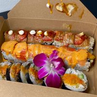 top to bottom: cupid, red dragon, ring of fire at The Sushi Samurai - Queen Anne in Seattle