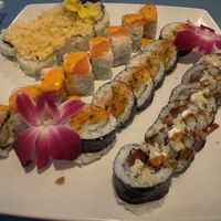 Samurai, Red Dragon, Ring of Fire, Orion (left to right)  at The Sushi Samurai - Queen Anne in Seattle