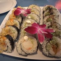 Crunchy salmon (left), shrimp tempura (middle), Maui (right)   at The Sushi Samurai - Queen Anne in Seattle