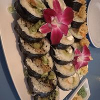 Maui (left), shrimp tempura (middle), crunchy salmon (right)   at The Sushi Samurai - Queen Anne in Seattle